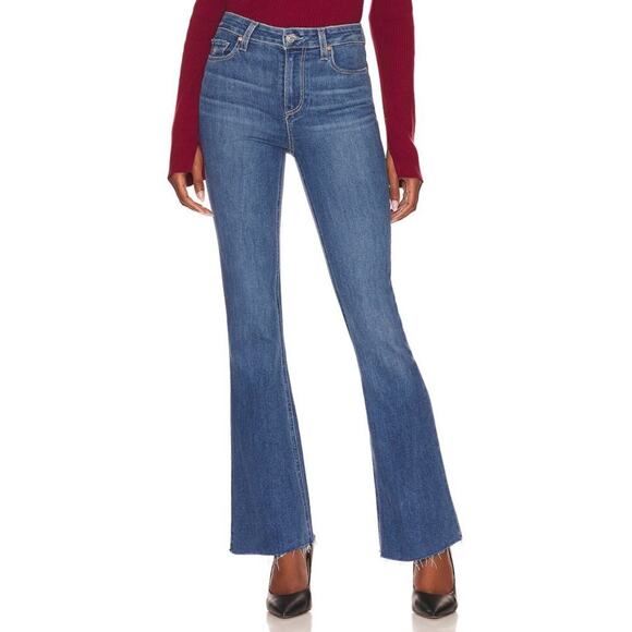 PAIGE High Rise Laurel Canyon Flare Jeans in Empire Size 25 - Picture 1 of 6